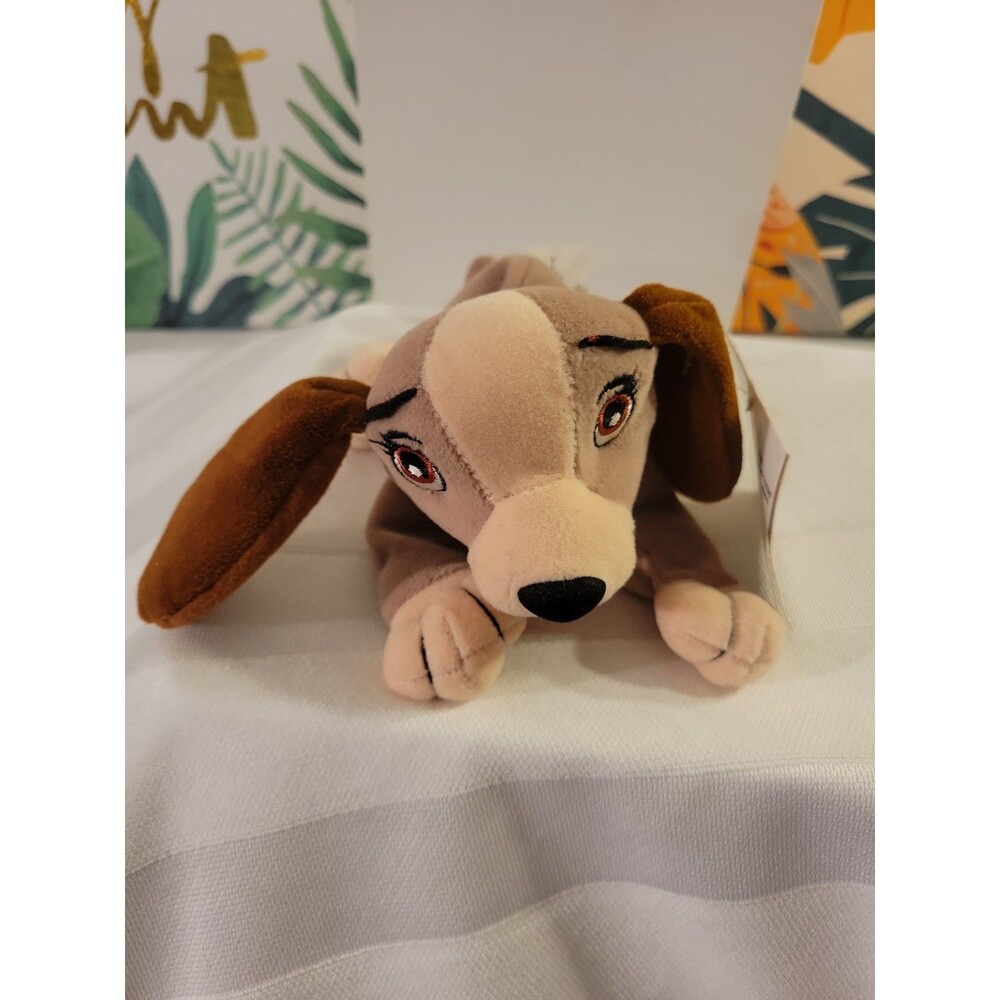 Disney Store Mini Bean Bag Lady 8" From Lady and The Tramp